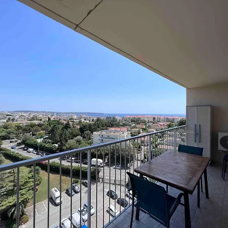 L'Escale Azur - Apt 2 Prs - Vue Mer Et Cap D'Antibes