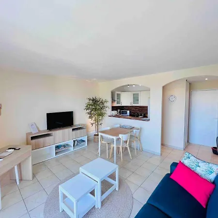 L'Escale Azur - Apt 2 Prs - Vue Mer Et Cap D'Antibes *